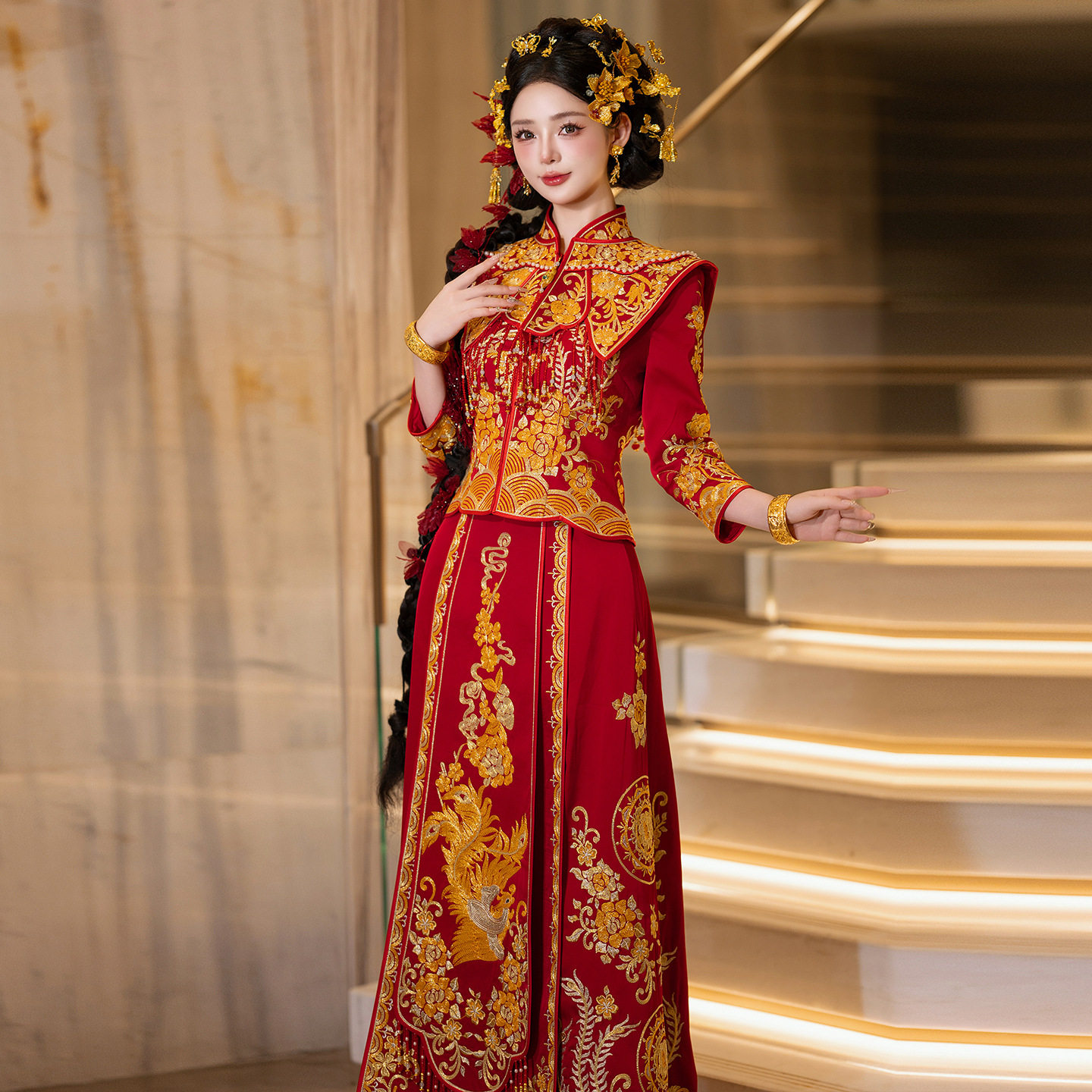 秀禾服婚服2026新款中式龙凤褂新娘结婚嫁衣小个子重工敬酒礼服