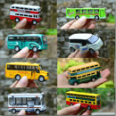 小巴士公交车仿真合金车模型校车双层巴士儿童玩具车迷你小汽车