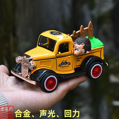 仿真合金声光玩具车救护车巴士