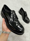 真皮大底固特异手工轻奢休闲皮鞋 尾单马臀皮德比男鞋 高端商务正装