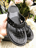 手工鞋 鳄鱼皮拖鞋 高档招财拖 夏季 凉拖鞋 带爪人字拖男士 真皮沙滩鞋