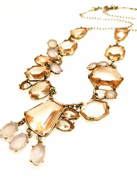 欧美品牌饰品百搭复古铜材项链