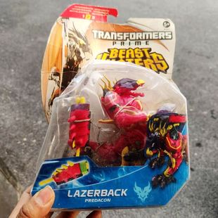 孩之宝变形金刚TFP领袖之证野兽猎人狩魔之战D加强级激光兽外盒破
