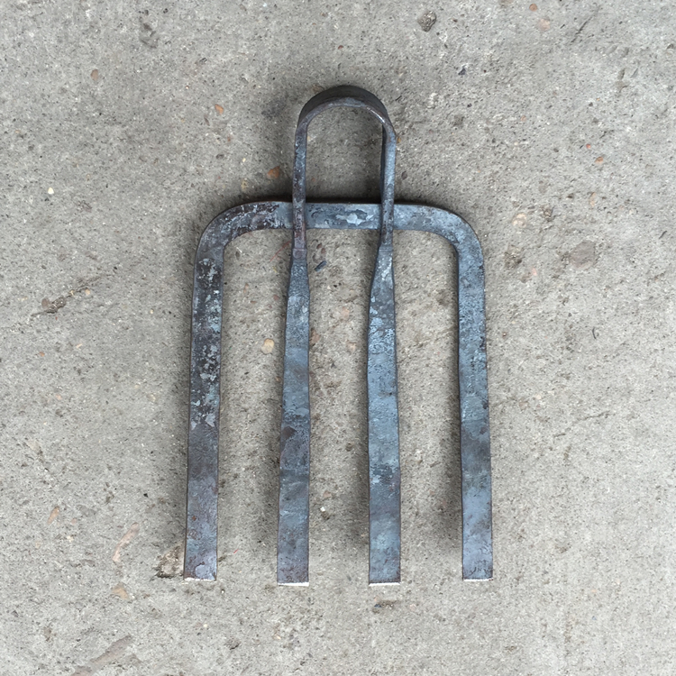 y-jian手工锻打农具长柄铁耙子