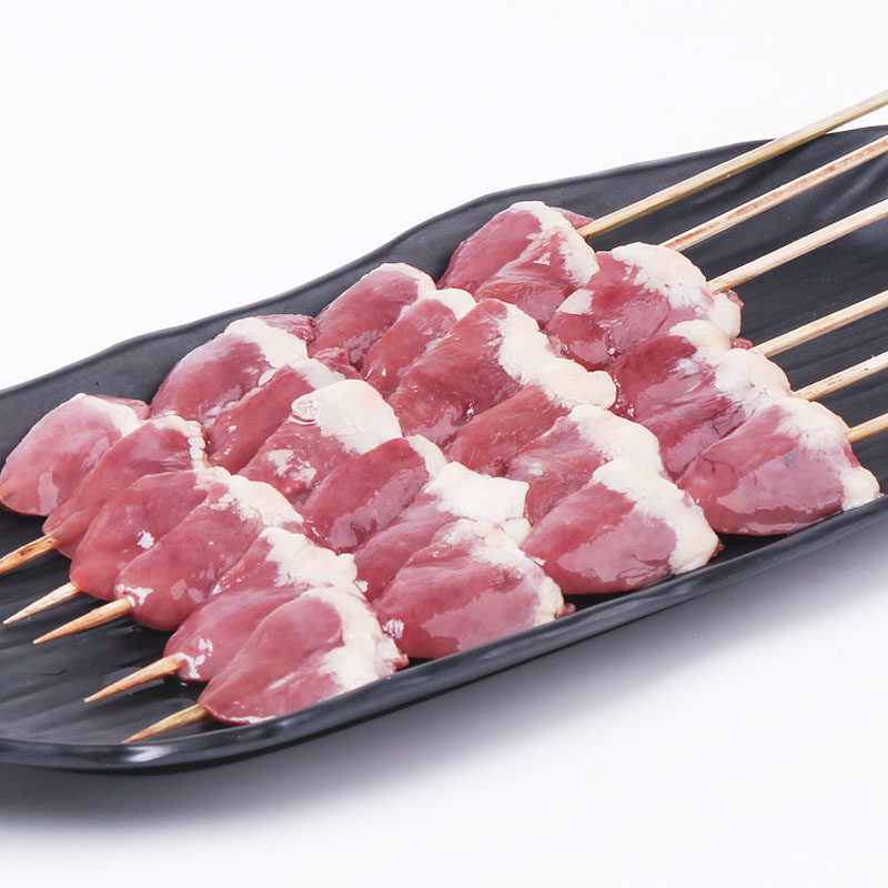 鸡心串6串原始烧烤食材半成品烤肉串调理腌制鸡肉鸡心