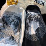 平铺秋装新品水洗做旧卡通动漫情侣卫衣大码外套H751P58男类，男装卫衣，电商A341