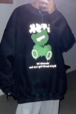 21情侣装秋冬新款温变反光印花潮牌小熊情侣卫衣H652P45控58，男装卫衣，电商A341
