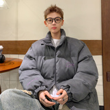 冬装美式鹿皮绒情侣羽绒棉服面包服棉衣上衣外套男H913P128，男装棉衣，电商A341