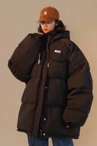 高品质可直播 冬装 克莱因蓝连帽加厚中性棉衣外套 H702 P138女类图片