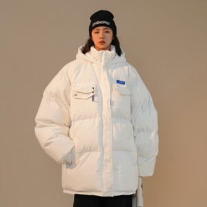 高品质可直播 冬装 克莱因蓝连帽加厚中性棉衣外套 H702 P138女类图片