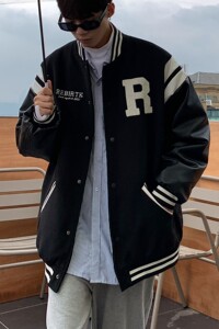 主推 冬装 pu皮拼接毛巾绣棒球服夹克棉衣加厚外套潮 H686 P118女图片