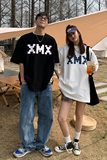 22情侣装夏装像素字母印花情侣T恤衫圆领大码上衣H721P30男类，男装T恤，电商A341