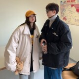 情侣装冬装羊羔毛加厚情侣棉衣工装外套H697P118控148女类，女装棉衣/棉服，电商A341