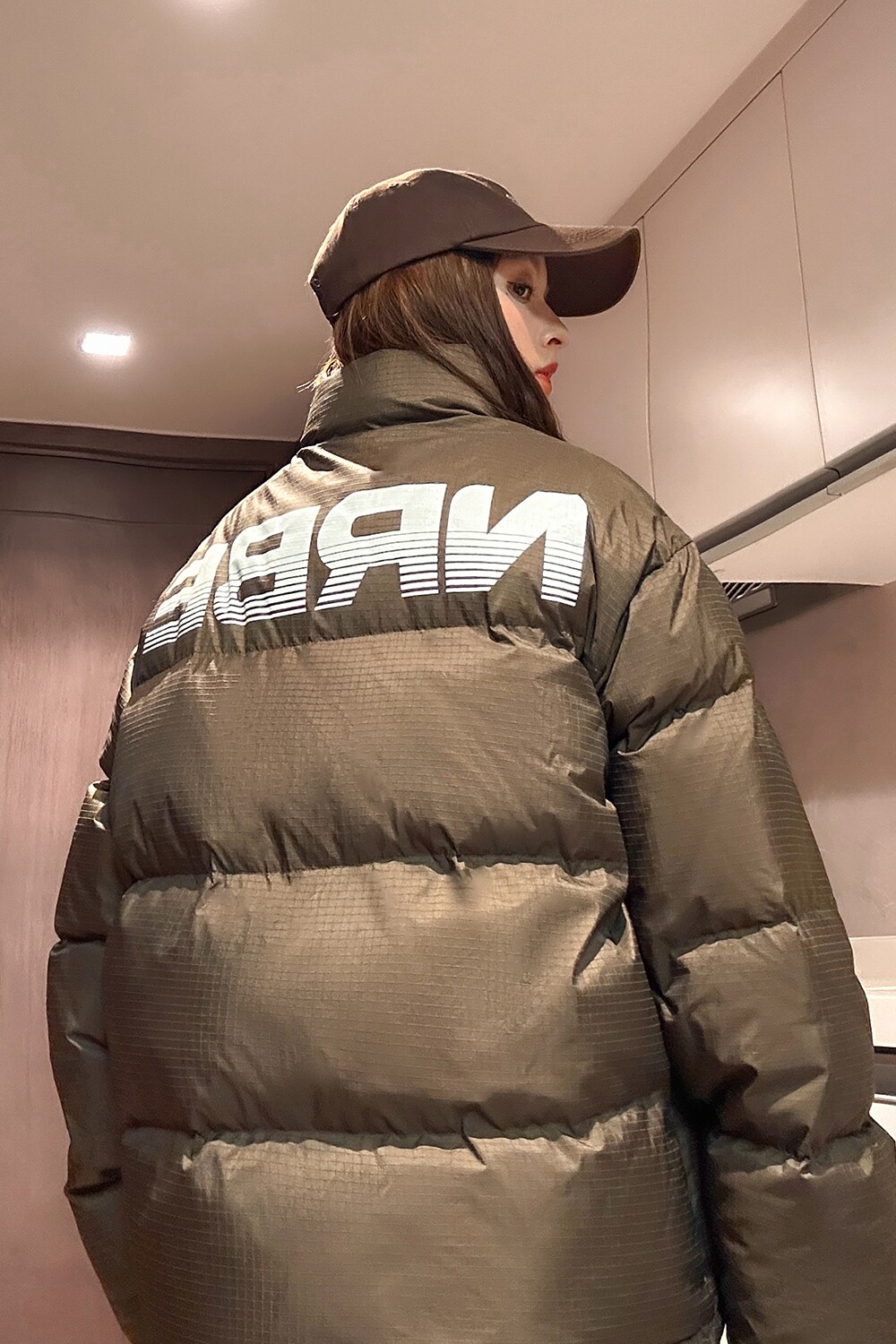 中性风冬装潮设计感格子立领羽绒棉服情侣棉衣外套男H917P118,男装棉衣,电商A341