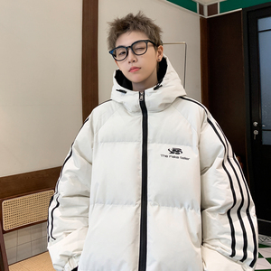 直播品质主推 美拉德羽绒棉服加厚面包服棉衣连帽外套男 H916P128图片