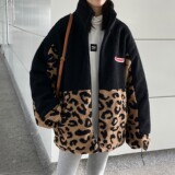 冬装新品羊羔毛拼接情侣棉服ins外套宽松H593P118女类，女装棉衣/棉服，电商A341