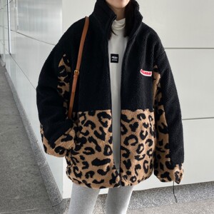 冬装新品 羊羔毛拼接情侣棉服ins外套宽松 H593 P118 女类图片