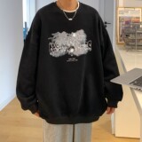 港风春装潮牌太空人字母印花情侣卫衣外套H650P38男类，男装卫衣，电商A341