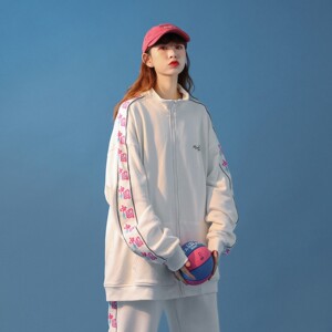 中性风 印花反光卫衣开衫夹克套装 衣货号H665 P65裤KH02 P55图片