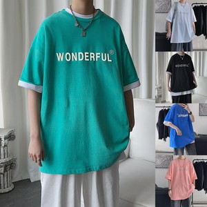 短句 夏季新品 立体浮雕反光短袖T恤男潮流港风半袖 H605 P38图片