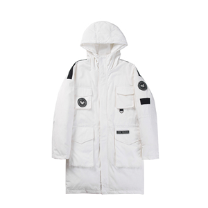 冬装新品 美式工装中长款棉服情侣连帽棉衣宽松外套男H915 P168图片