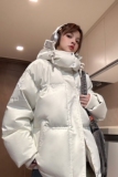 主推中性冬装美式加厚情侣连帽羽绒棉服外套面包服男女H910P138，男装棉衣，电商A341