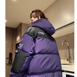 主推美式撞色工装冲锋衣情侣棉服面包服连帽外套男女H911P138，男装棉衣，电商A341