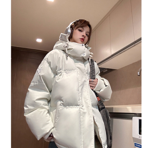 主推中性 冬装美式加厚情侣连帽羽绒棉服外套面包服男女H910P138图片