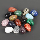 天然水晶玉石鸡蛋把玩摆件原石鸽子蛋辅助按摩美容用品愤怒管理蛋