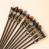 天然水晶十二星座魔法水晶权杖原创设计魔法棒手工制作精致礼物