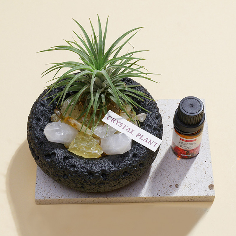 天然水晶原石无火香薰石扩香石火山岩碗空气凤梨家用水晶香薰摆件,家居饰品,香薰摆件,淘宝优惠券,粉丝福利购,淘宝优惠卷