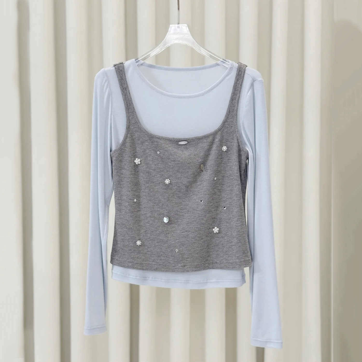 深圳南油高端女装2026春季新款韩系甜美风重工贴钻背心毛针织衫女,女装/女士精品,毛针织衫,淘宝优惠券,粉丝福利购,淘宝优惠卷