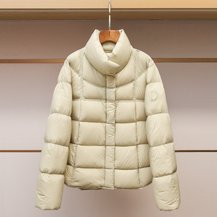 深圳南油高端女装2025冬季新款立领短款面包服简约保暖羽绒服外套