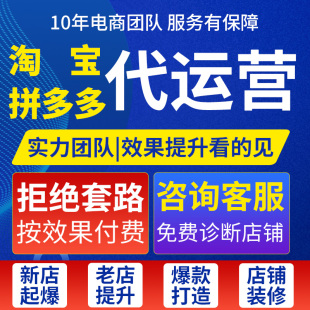 淘宝代运营天猫托管电商整店推广1688装修开网店铺营运阿里服务商
