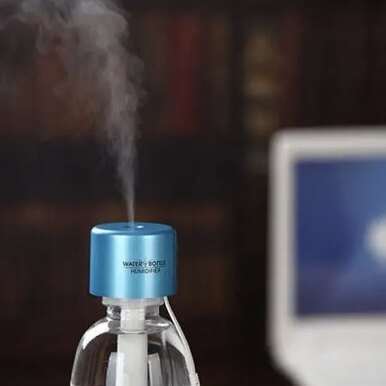 包邮创意迷你usb瓶盖加湿器 办公桌面车载静音便携矿泉水瓶加湿器