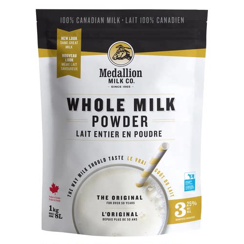 加拿大直邮 麦德林Medallion儿童老人成人全脂奶粉1kg