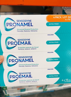 新包装加拿大邮 SENSODYNE Pronamel舒适达访蛀固齿抗酸牙膏4支