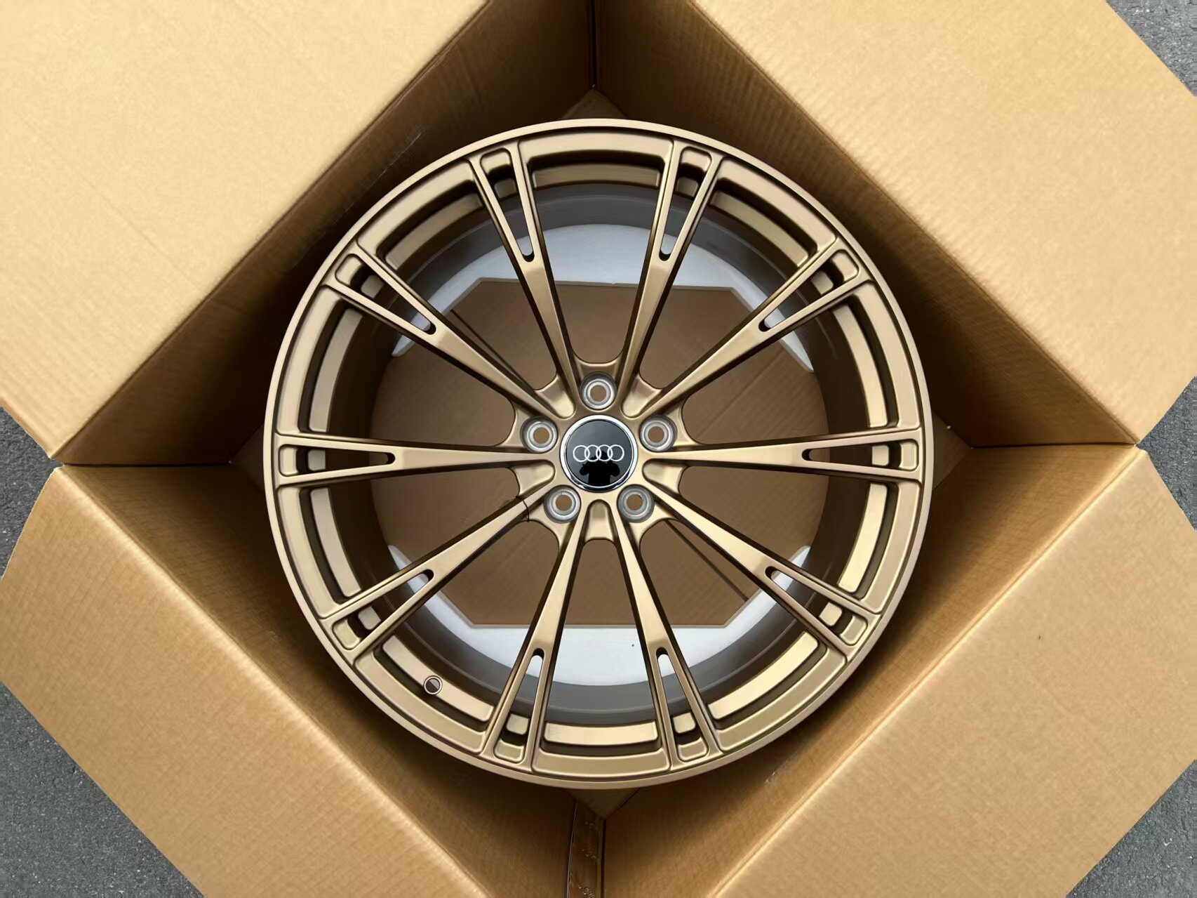 适用于奥迪A4L A5 A6L A7A8L Q5 Q7轮毂改装适18 19 20寸锻造轮毂