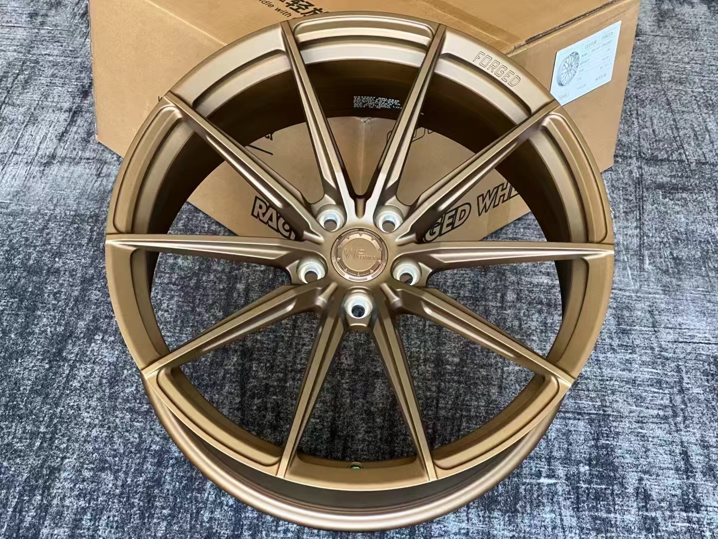 WF-CF3同款锻造奥迪A7S7专用数据21寸轮毂，锻造轮毂21/9.5 ET20