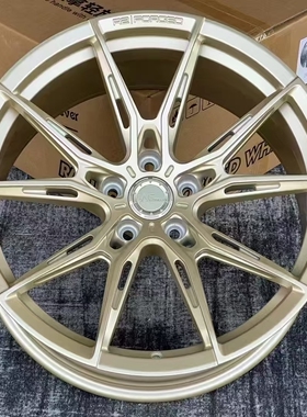 WF R2万吨锻造19寸20寸宝马G8XM2M3M4专用数据哑光浅金古铜拉丝银