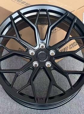 I适配宝马X6M改装WF XHE深凹锻造轮毂21 22寸轮圈X6G06 X5