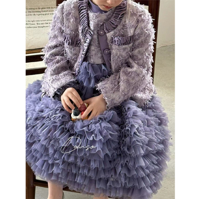 DS轻奢3件套秋冬季女童套装洋气