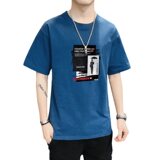 纯棉男短袖t恤运动T恤青少年短袖宽松港风短袖加大码DT2265P16，女装T恤，星座1410（原1902A）