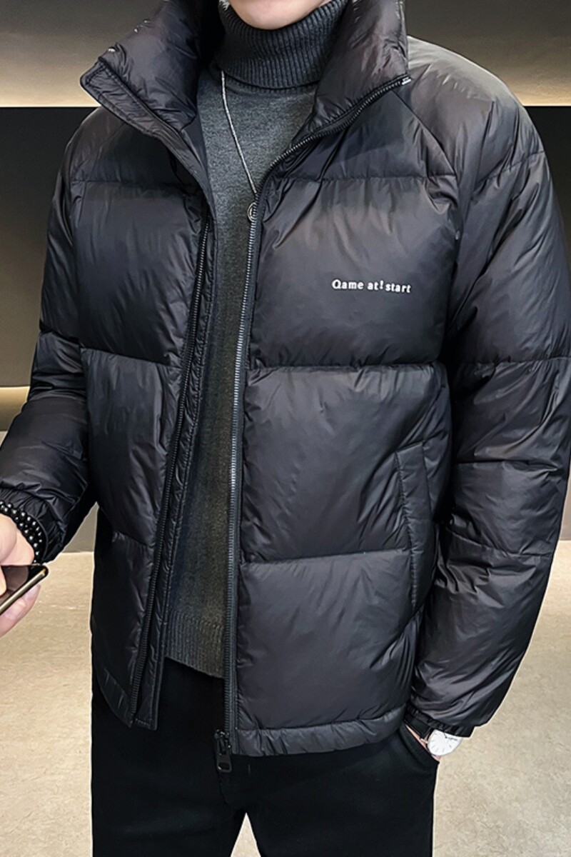 轻薄羽绒服男女简约休闲短款冬季情侣保暖立领外套男YR566-1P100,男装羽绒服,星座1410（原1902A）