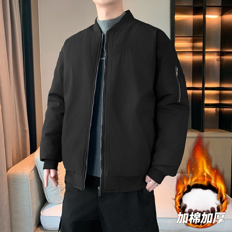 棒球领夹克棉服男女冬季防风加绒加厚棉衣情侣厚棉袄外套MY822P85,男装夹克,星座1410（原1902A）