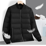 L-8XL大码90绒羽绒服男款中老年立领羽绒服外套白鸭绒YR76888P140，男装羽绒服，星座1410（原1902A）