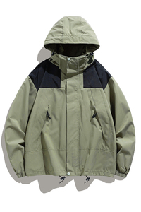 春秋新款男户外情侣款冲锋衣防水防风夹克女登山服外套JK23657P35图片