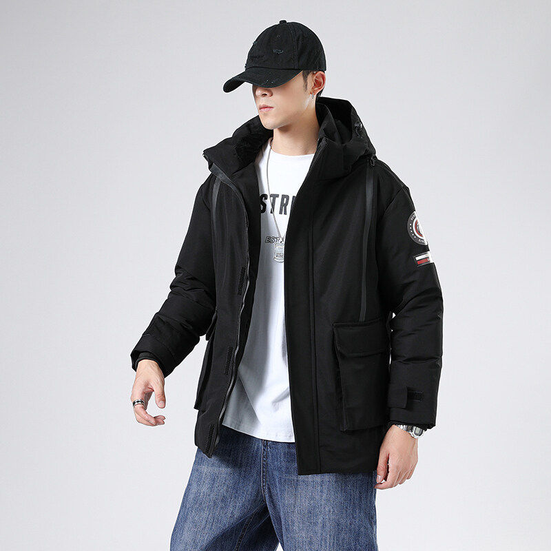 2021同款羽绒服男短款加厚日系工装白鸭绒外套羽绒服YR9870P130,男装羽绒服,星座1410（原1902A）