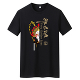 夏季男士短袖t恤潮流潮宽松纯棉衣服2021新款DT4236-半面悟空-P15，男装T恤，星座1410（原1902A）