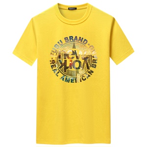 夏季男短袖t恤潮流宽松CVC60%棉衣服新款男装DT3128-纽约-P15图片